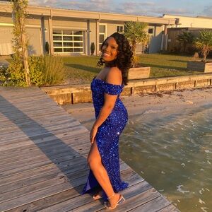 Blue glitter/sparkly dress